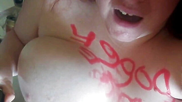 Bbw red head, me lo pidio, shoe lick, slapping face shoes, rostros follados