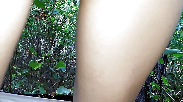 Lesbian pussy cum dripping, public dogging strangers, lesbians outdoor dildo pussy, forest dildo, forest sex toys