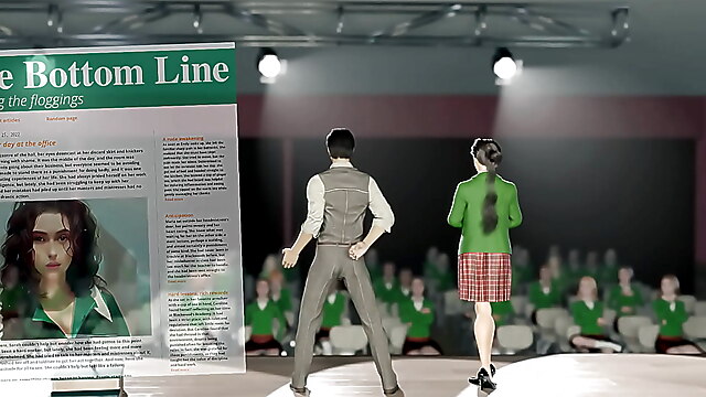 Bdsm animation, spanking full movie, whipped and caned, public discipline, spanking scene