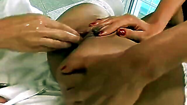 Foot on crotch, lesbian oil fisting, hungarian fist, massage pussy fisting, foot massage with oil